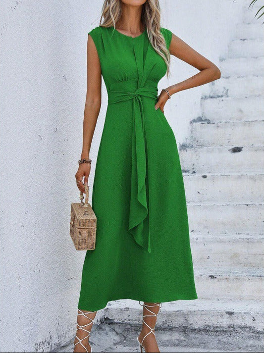 Eva | Vestido elegante sin mangas con cinturón ajustable