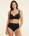 Abril - Bikini con escote cruzado y talle alto