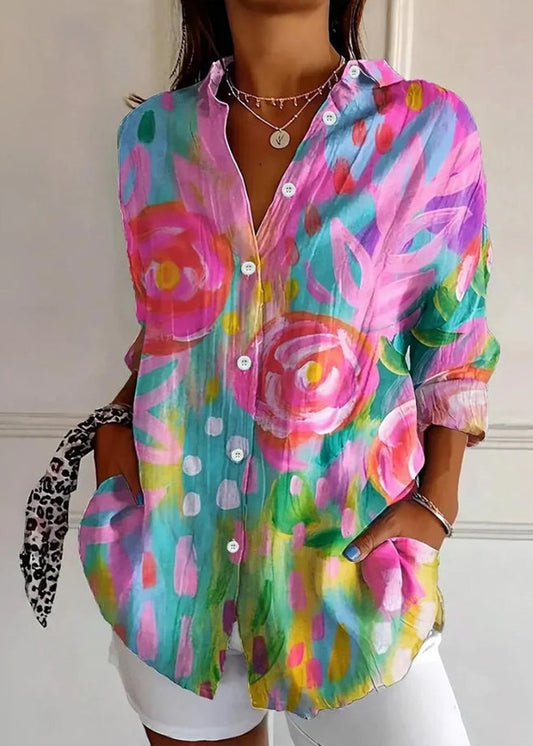 Selina | Blusa con estampado colorido